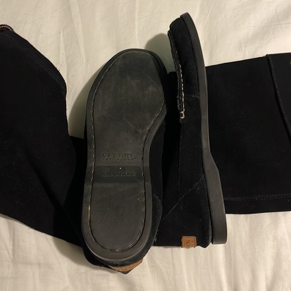 Sperry moccasins tall in black ****** Please completely read listing!!! - Picture 4 of 10